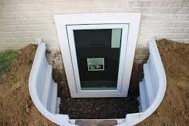Home's egress window that was just completed.