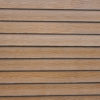 Close up view of brown Hardie plank siding.