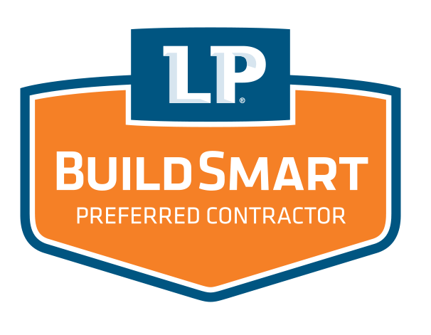 L.P. Build Smart preferred contractor logo.