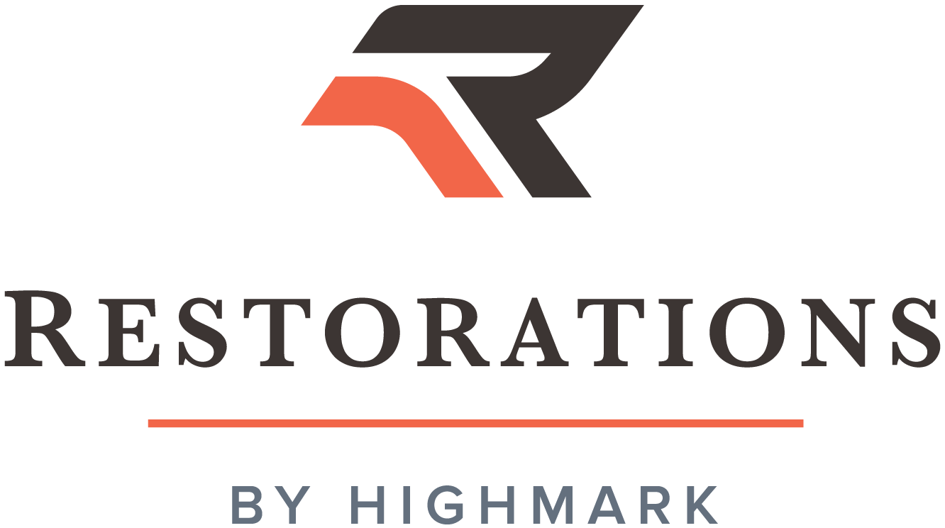 The logo for Restorations by Highmark, serving Twin Cities exteriors.