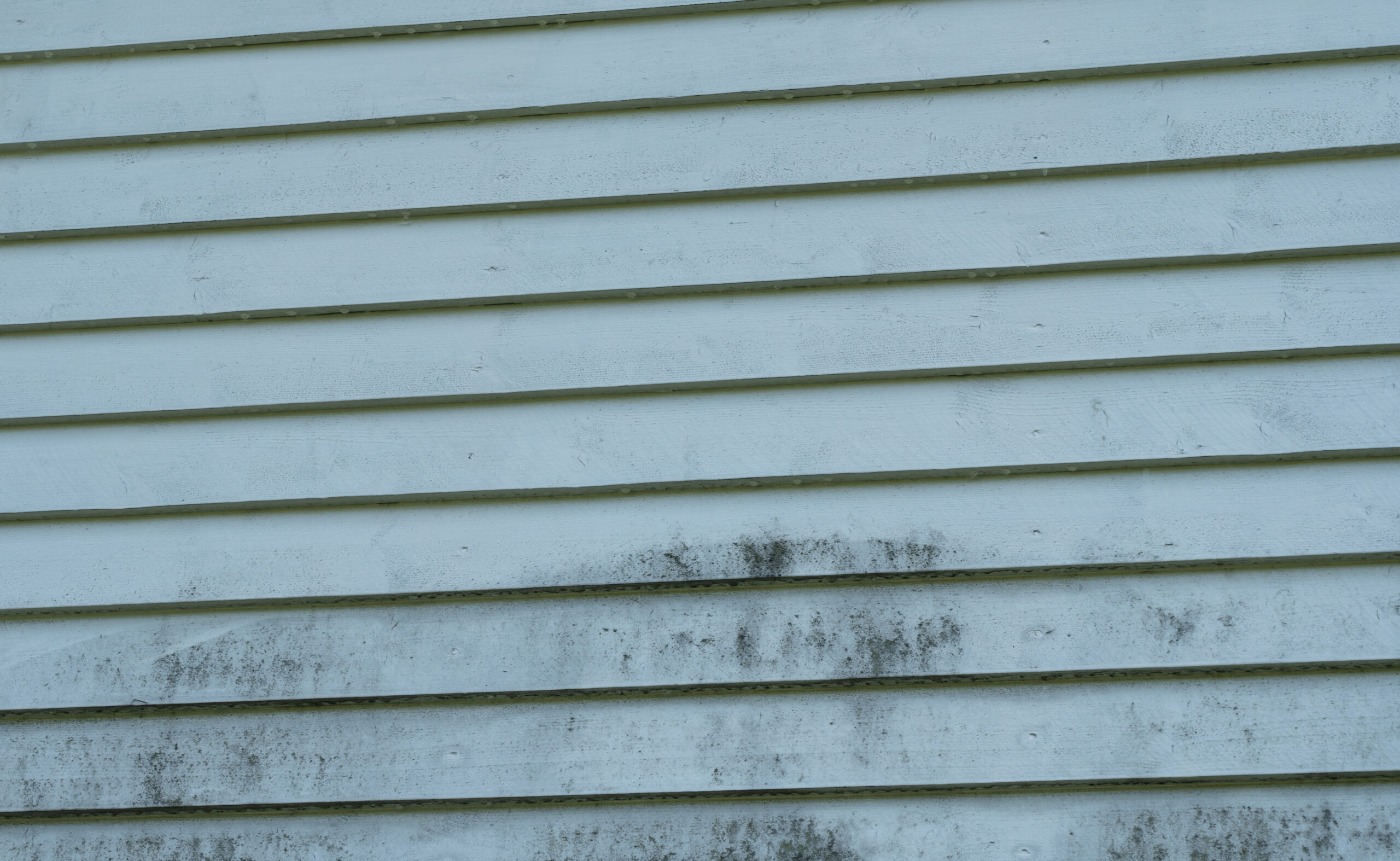 A close up of a house with white paint on it, offering an insight into the ultimate home siding guide.